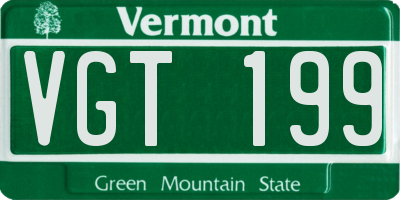 VT license plate VGT199