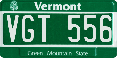 VT license plate VGT556
