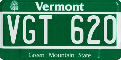 VT license plate VGT620