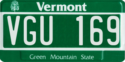 VT license plate VGU169