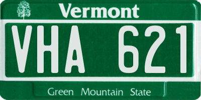 VT license plate VHA621