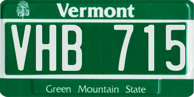 VT license plate VHB715