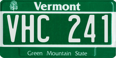VT license plate VHC241