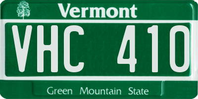 VT license plate VHC410