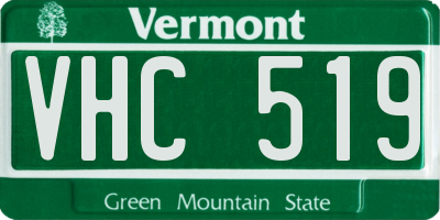 VT license plate VHC519