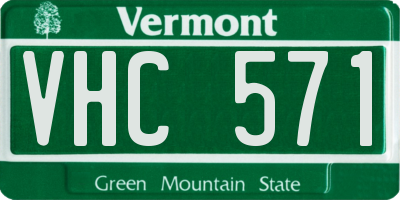 VT license plate VHC571