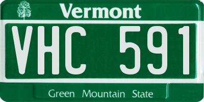 VT license plate VHC591