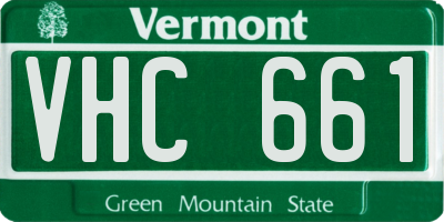 VT license plate VHC661