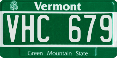 VT license plate VHC679