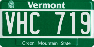 VT license plate VHC719