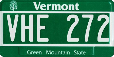 VT license plate VHE272