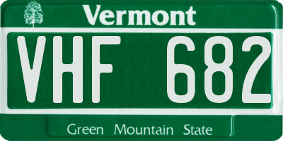 VT license plate VHF682