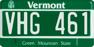 VT license plate VHG461
