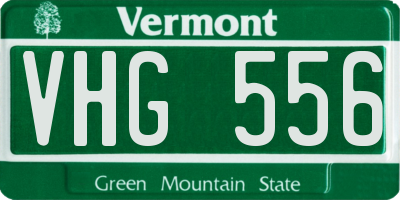 VT license plate VHG556