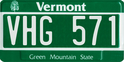 VT license plate VHG571