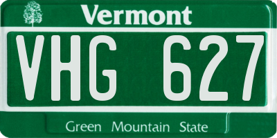 VT license plate VHG627