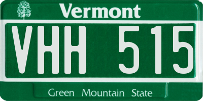 VT license plate VHH515