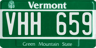 VT license plate VHH659