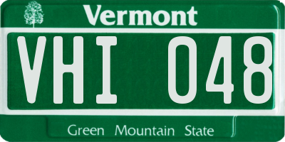 VT license plate VHI048