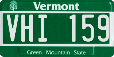VT license plate VHI159