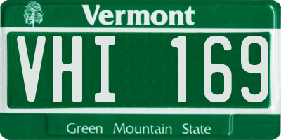 VT license plate VHI169
