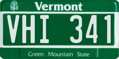VT license plate VHI341