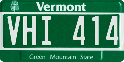 VT license plate VHI414