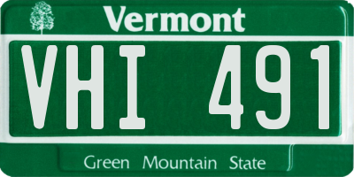 VT license plate VHI491