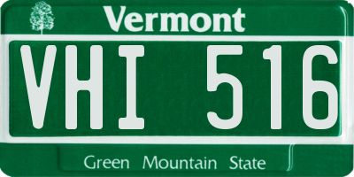VT license plate VHI516