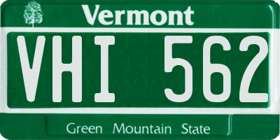 VT license plate VHI562