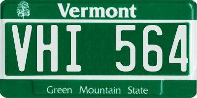 VT license plate VHI564