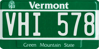 VT license plate VHI578