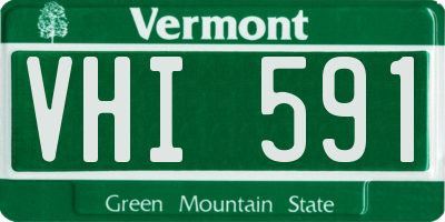 VT license plate VHI591