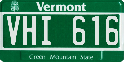 VT license plate VHI616
