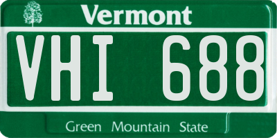 VT license plate VHI688