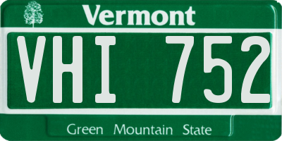 VT license plate VHI752