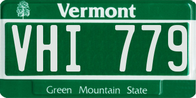 VT license plate VHI779