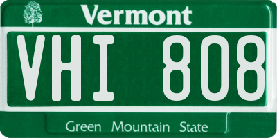 VT license plate VHI808
