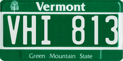 VT license plate VHI813