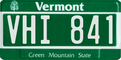 VT license plate VHI841