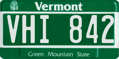 VT license plate VHI842