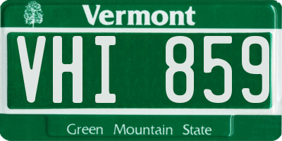 VT license plate VHI859