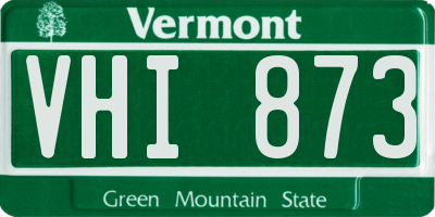 VT license plate VHI873