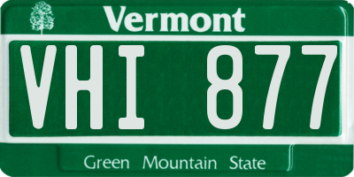 VT license plate VHI877