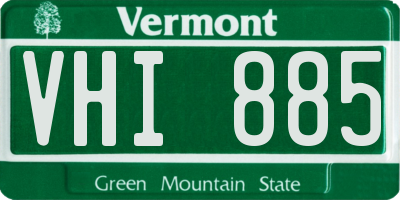 VT license plate VHI885