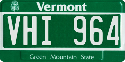 VT license plate VHI964