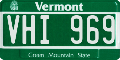 VT license plate VHI969