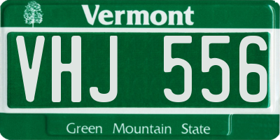 VT license plate VHJ556