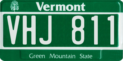 VT license plate VHJ811