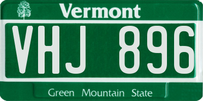 VT license plate VHJ896